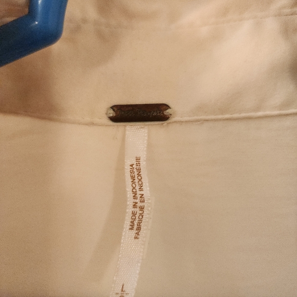 Cloth & Stone for Free People Button-Front Blouse – Cream | Size L - Picture 2 of 5